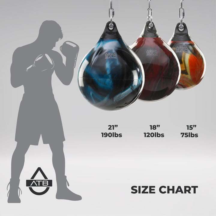 Aqua Punching Bag 18" - Bad Boy Blue